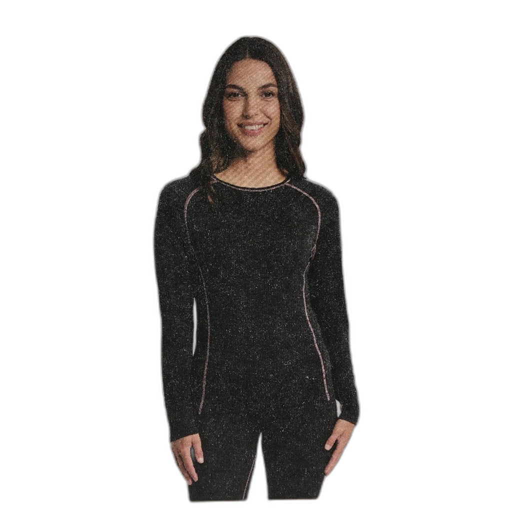 Crane Performance 100% Merino Wool Grey Long Sleeve Thermal Top Ladies Sze S NEW