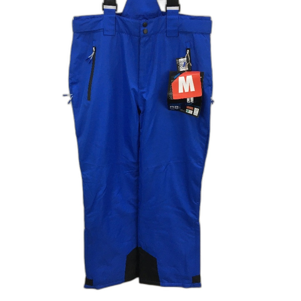 Crane Performance Royal Blue Fixed Bib & Brace Ski Pants Mens Size M NEW