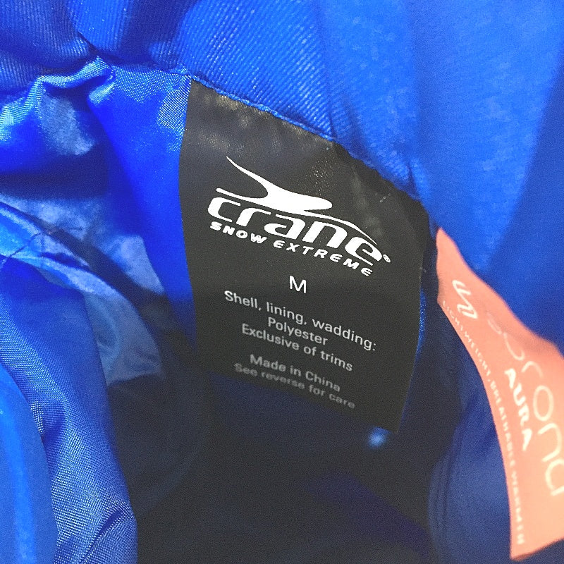 Crane Performance Royal Blue Fixed Bib & Brace Ski Pants Mens Size M NEW