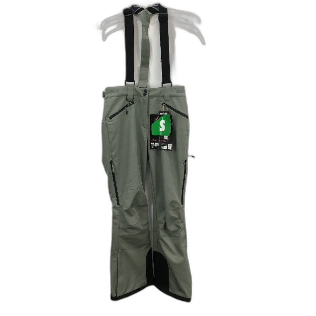 Crane Performance Moss Green Detachable Braces Ski Pants Ladies Size Small NEW