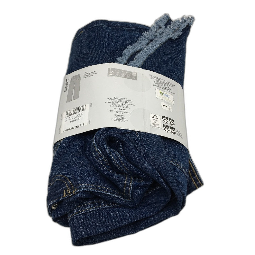 Serra Regular Fit Raw Hem 7/8 Length Blue Denim Jeans Ladies Size 18 NEW