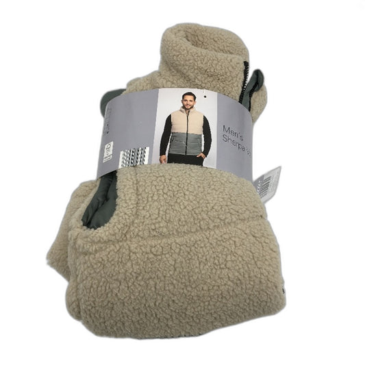 Crane Performance Olive Green Fleece Top Sherpa Vest Mens Size Small NEW