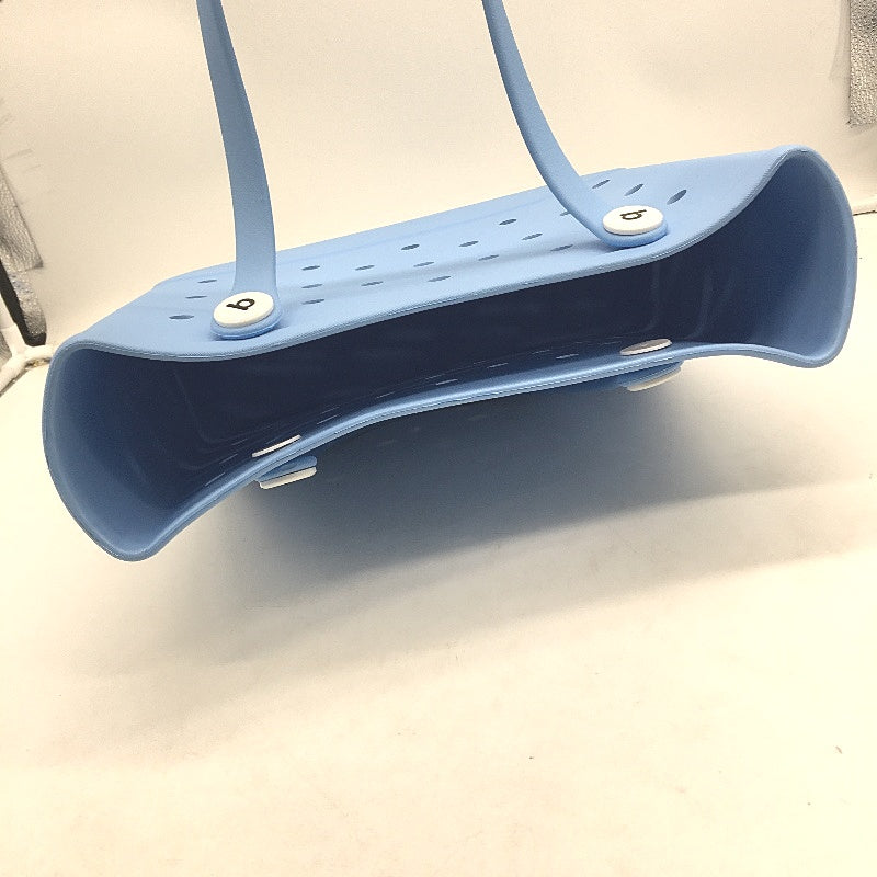 Light Blue EVA Durable Waterproof Rubber Tread Base Sandproof Beach Tote NEW