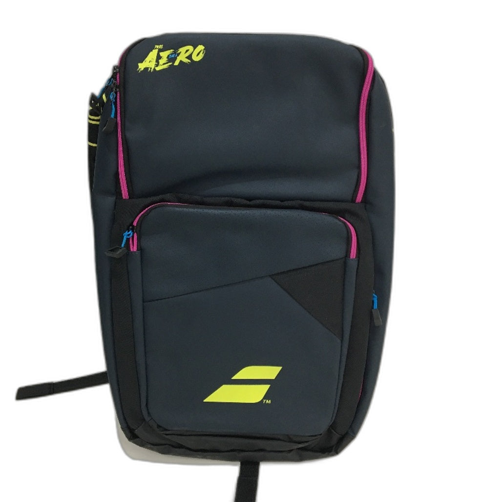 Babolat Pure Aero Rafa Tennis Navy Yellow Pink Accented Large Backpack NEW