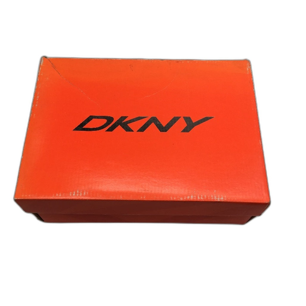 DKNY Basic Blue Mesh Yellow Accent Lace Up Sneaker Shoe Youth Size 4 24cm NEW
