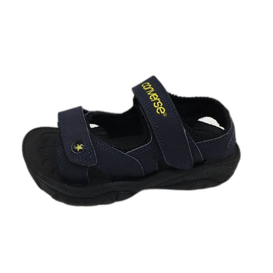 Converse Navy Fabric Easy Strap Kids Sports Sandal Size US 1 EUR 31.5 19cm NEW
