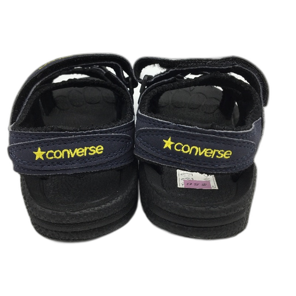 Converse Navy Fabric Easy Strap Kids Sports Sandal Size US 1 EUR 31.5 19cm NEW