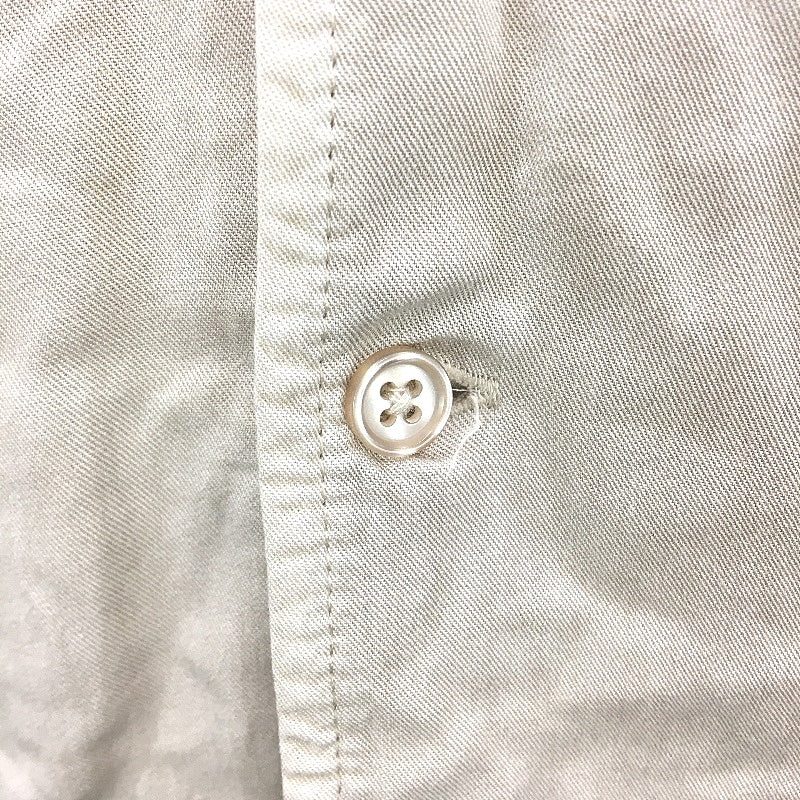 Insight Button-Up Soft Beige Flowy Casual Short Sleeve Shirt Mens Size L/XL
