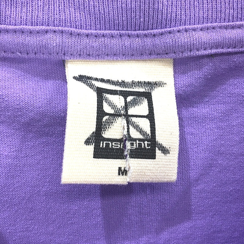Insight Purple Floral Print Design Heavy T-Shirt Mens Size Medium