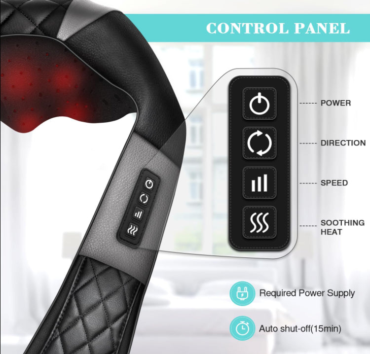 Renpho U-Neck 2 Neck & Shoulder Massager Kneading Shiatsu & Heat RP-SNM061 NEW