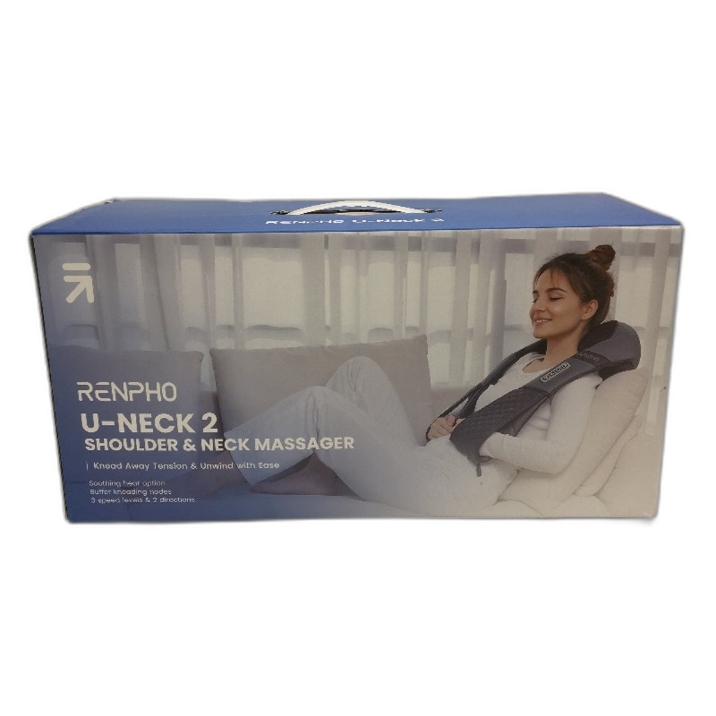 Renpho U-Neck 2 Neck & Shoulder Massager Kneading Shiatsu & Heat RP-SNM061 NEW
