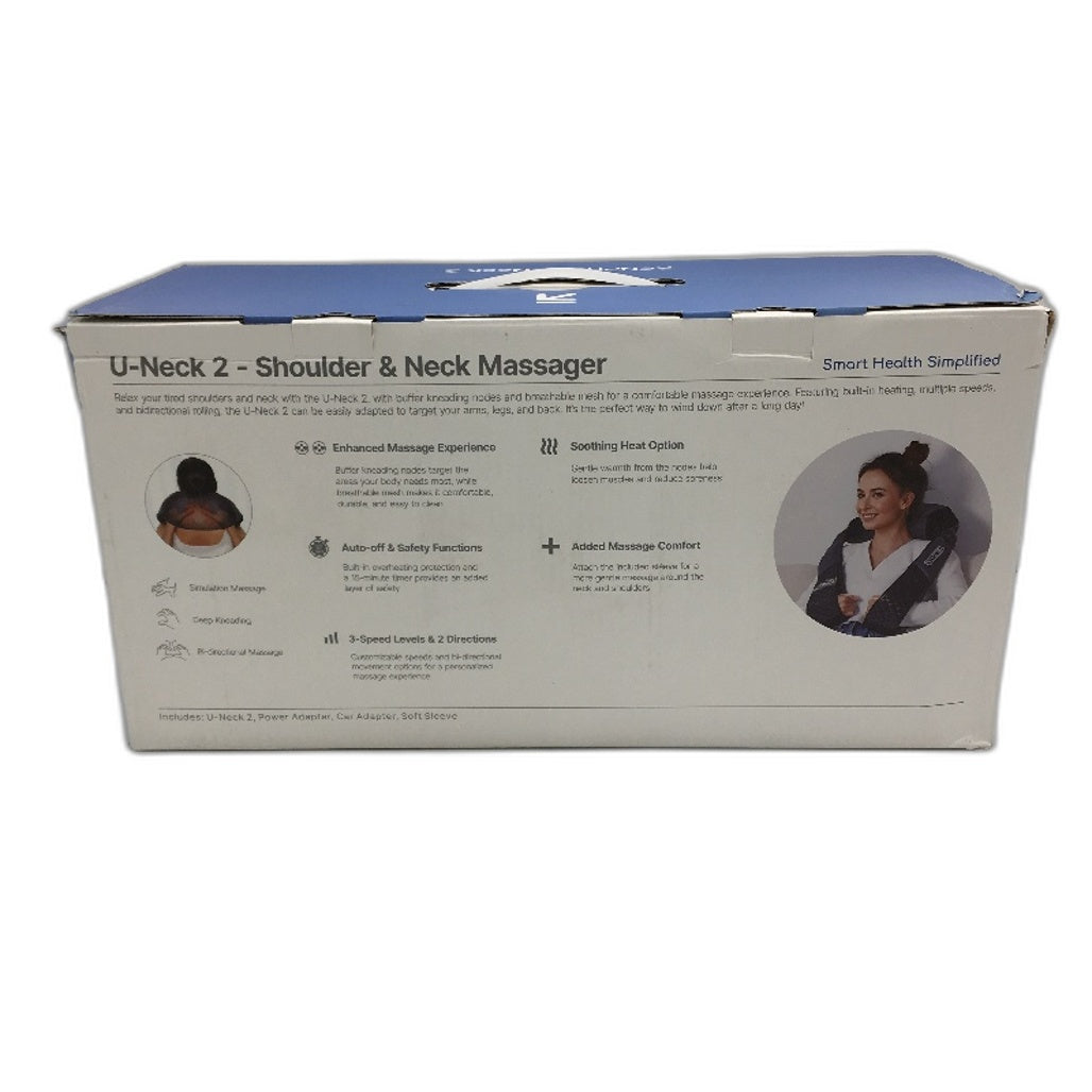 Renpho U-Neck 2 Neck & Shoulder Massager Kneading Shiatsu & Heat RP-SNM061 NEW