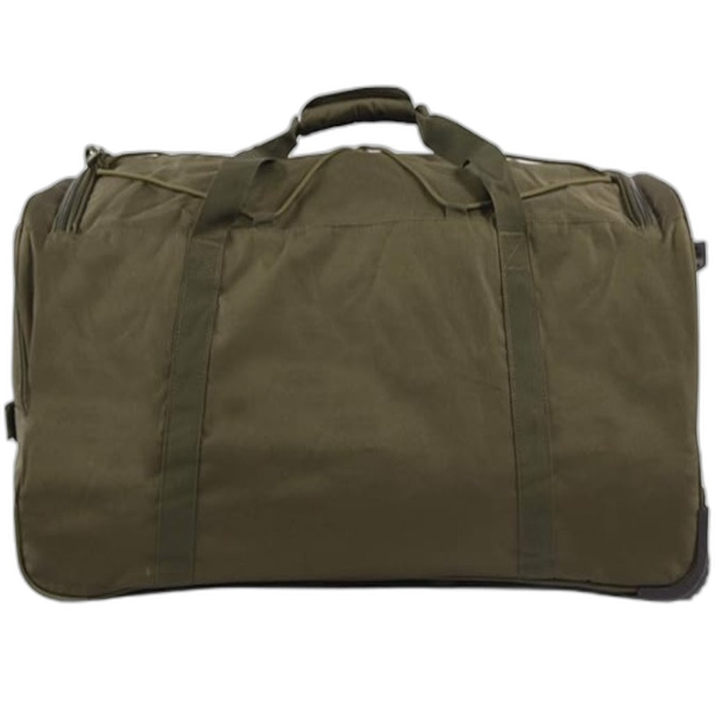Highland Tactical Squad Rolling Duffel Bag Soft Suitcase Army Green