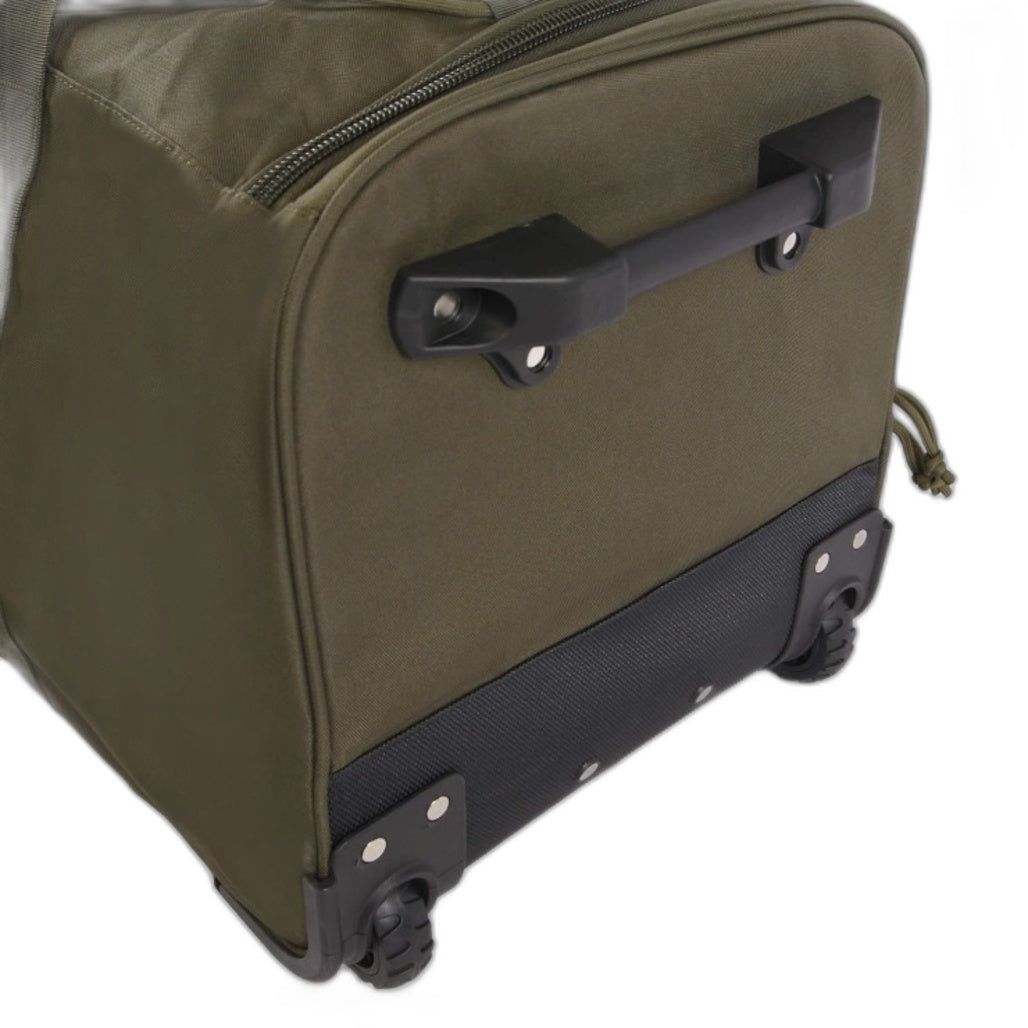 Highland Tactical Squad Rolling Duffel Bag Soft Suitcase Army Green
