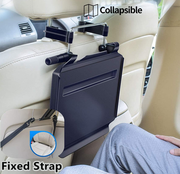 Car Laptop Desk Foldable Portable Multipurpose Vehicle Tray Steering Wheel&Seat