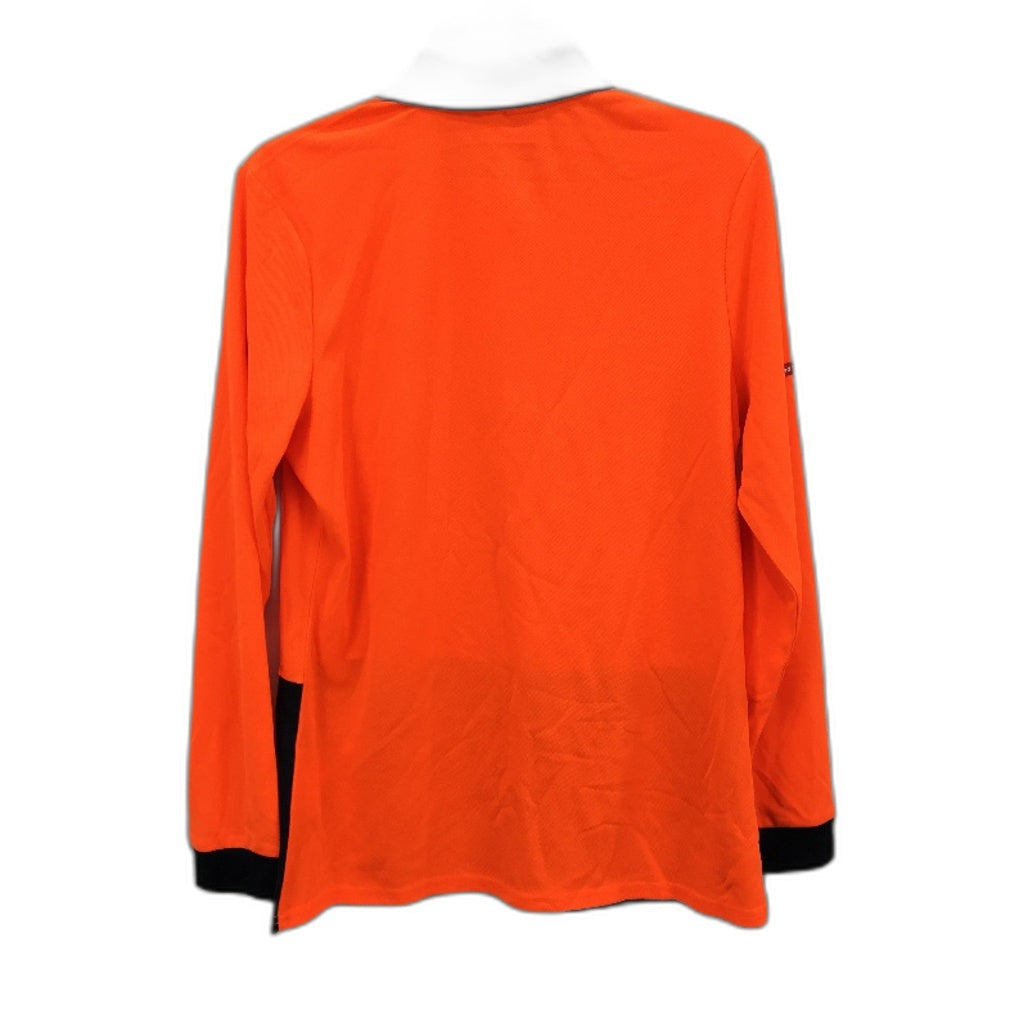 Hard Yakka Orange Hi-Vis Long Sleeve 2 Tone Light Work Shirt Ladies Size AU 10