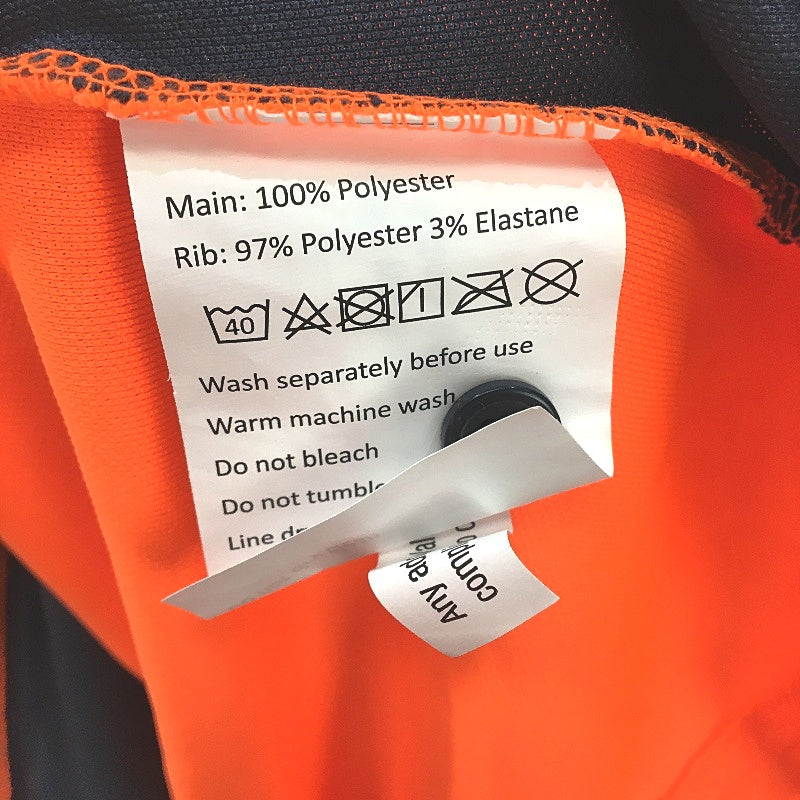 Hard Yakka Orange Hi-Vis Long Sleeve 2 Tone Light Work Shirt Ladies Size AU 10