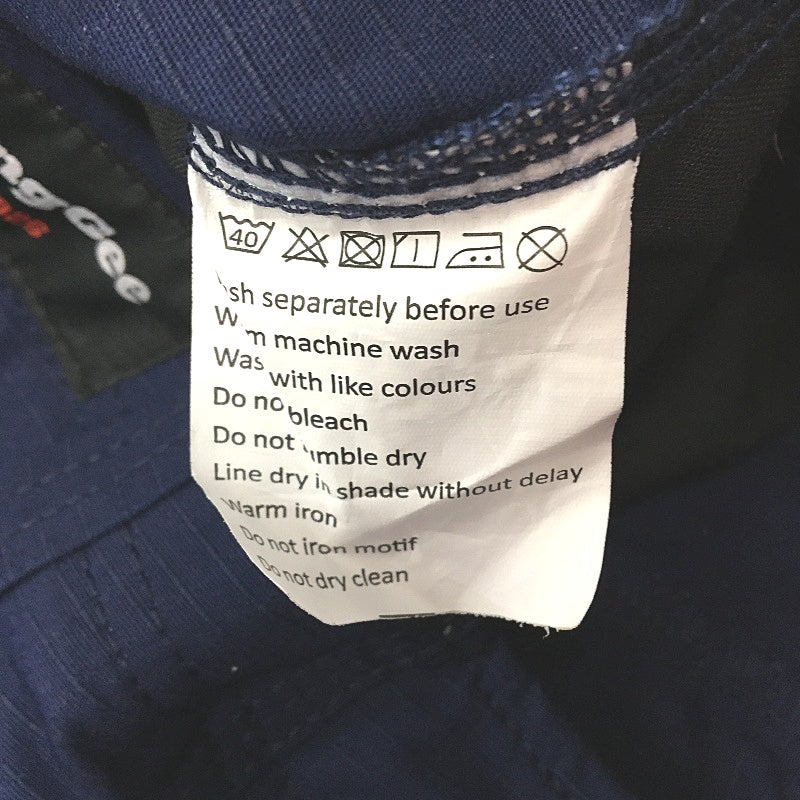 King Gee Navy Blue Cargo Straight Leg Work Pants Ladies Size AU 14