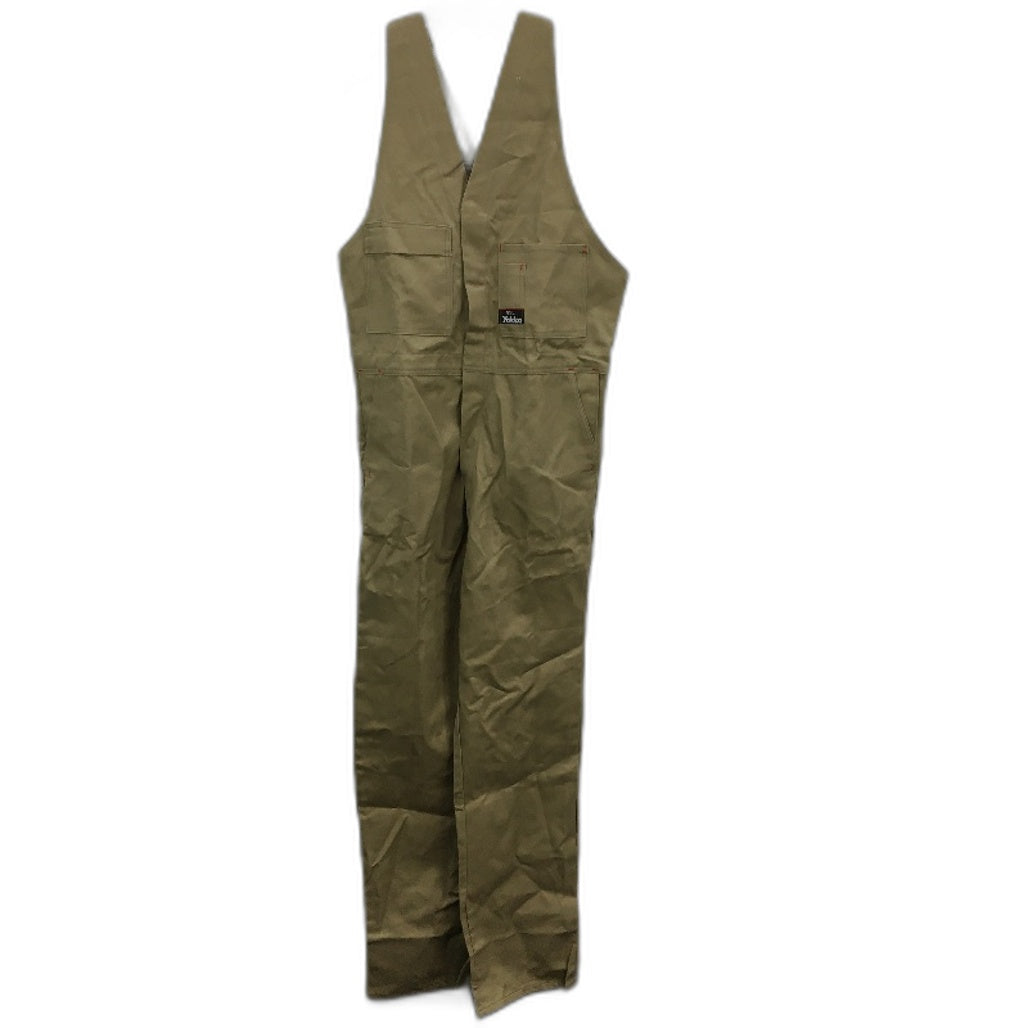 Hard Yakka Khaki Action Back Cotton Work Overalls Mens Size 89L Waist