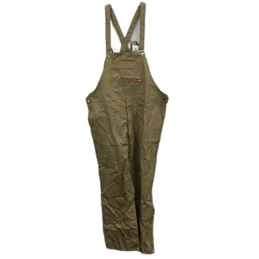 Hard Yakka Khaki Bib & Brace Cross Back Work Overalls Mens Size 117S