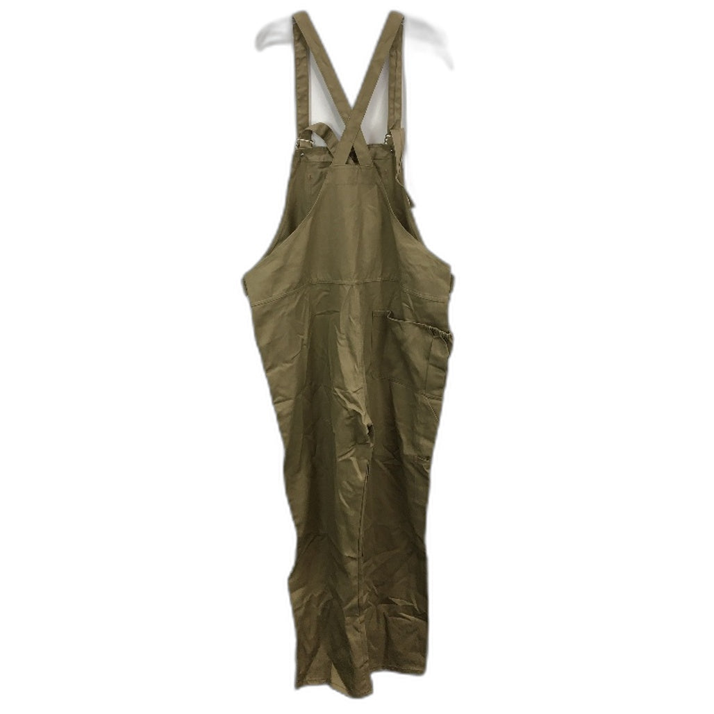 Hard Yakka Khaki Bib & Brace Cross Back Work Overalls Mens Size 117S
