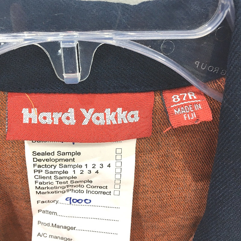 Hard Yakka Orange Hi-Vis Stripe Button Up Drill Work Coverall Mens Size 87R