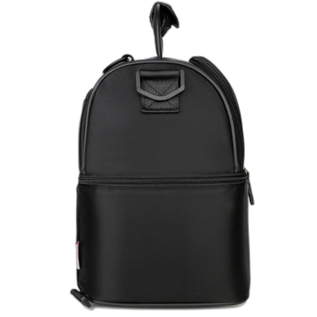 Baby Bottle Cooler Bag Black Insulated Portable Carry Bag Multi-Compartment