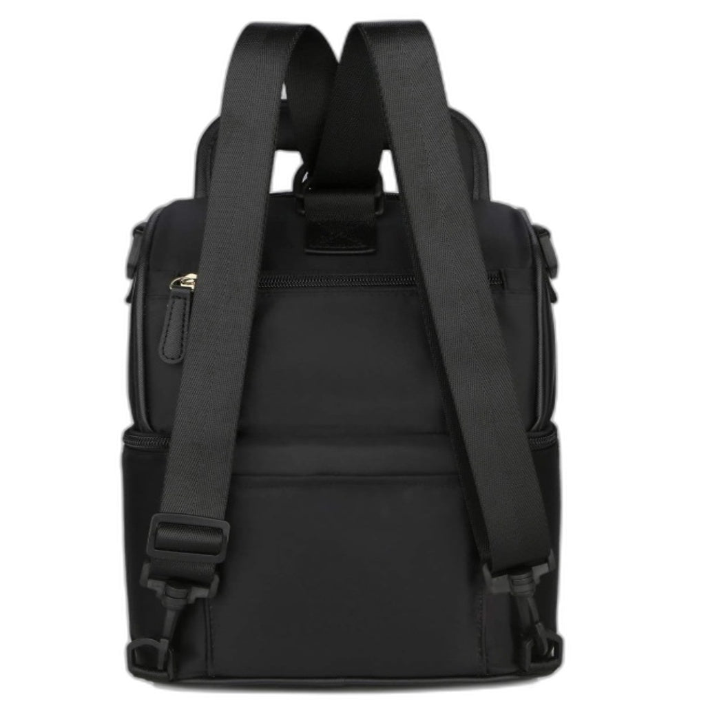 Baby Bottle Cooler Bag Black Insulated Portable Carry Bag Multi-Compartment