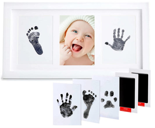 Hiumotan Baby Hand & Footprint Kit Inkless Memory Picture Frame DIY Set