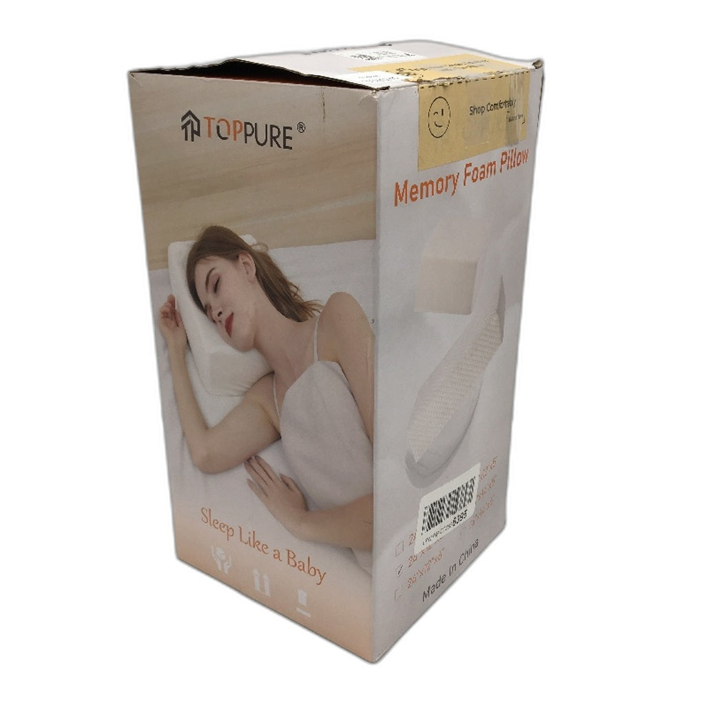 Toppure Cube Memory Foam Pillow Cervical Sleeping Pillow Neck Pain Relief