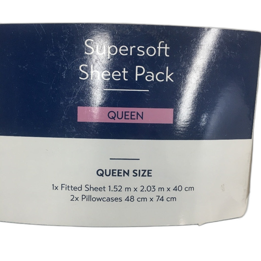 Kirkton House Green Supersoft Jersey Style Cotton Fitted Sheet Pack QUEEN