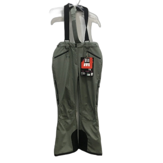 Crane Performance Softshell Snow Suspender Pants Green Ladies Size Medium
