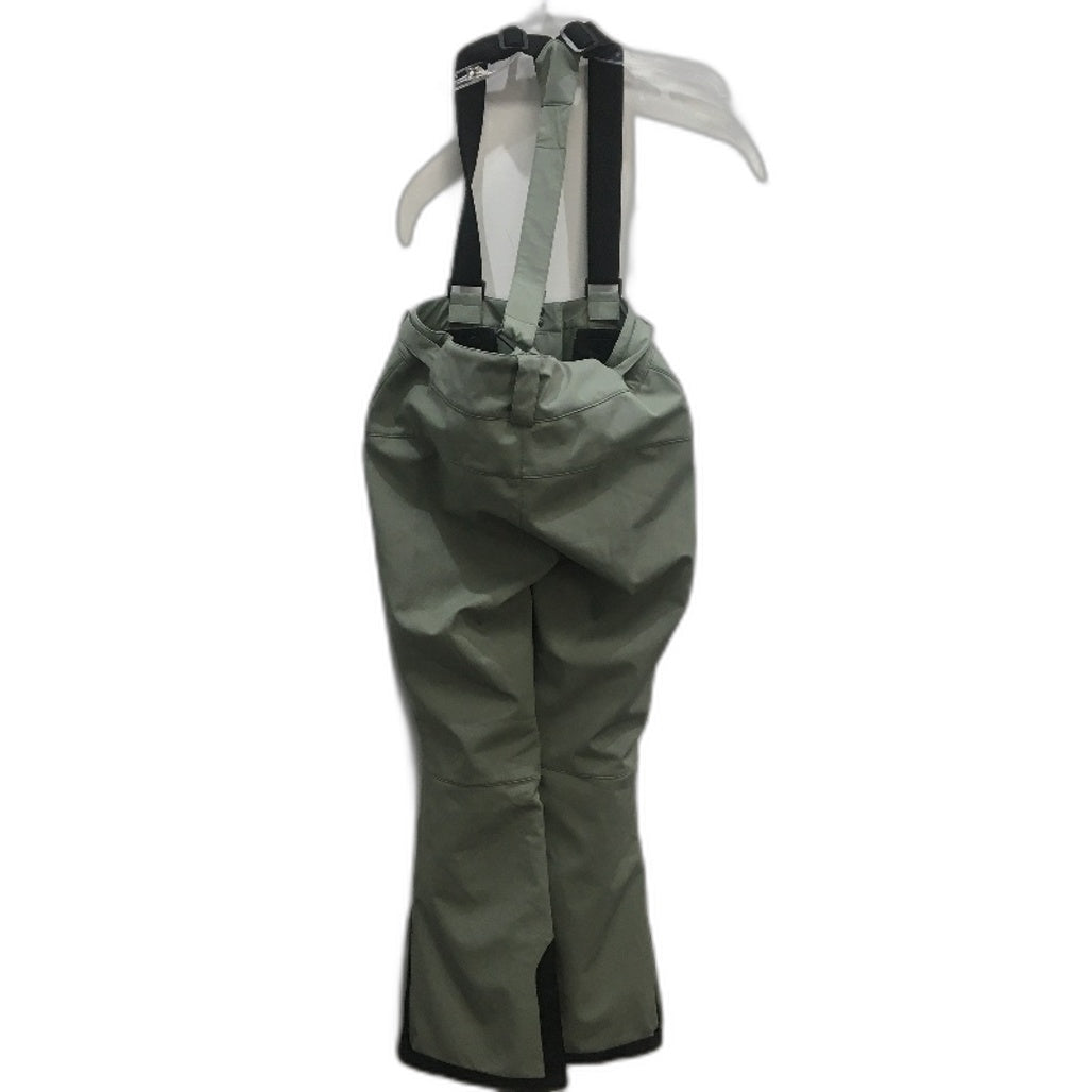 Crane Performance Softshell Snow Suspender Pants Green Ladies Size Medium