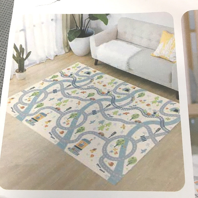 Nuby Reversible Soft Floor Baby Foam Play Mat Roads & Cars Pattern