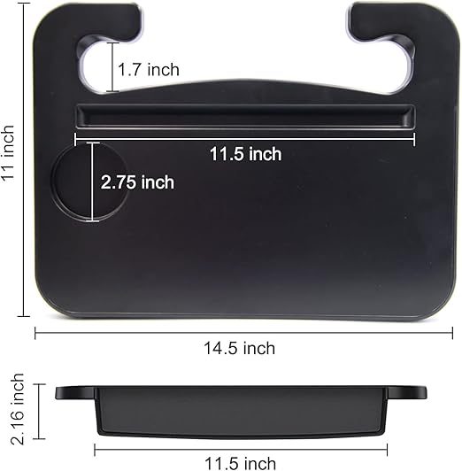Dual Purpose Steering Car Wheel Tray for Eating Drinking Laptop Surface NEW