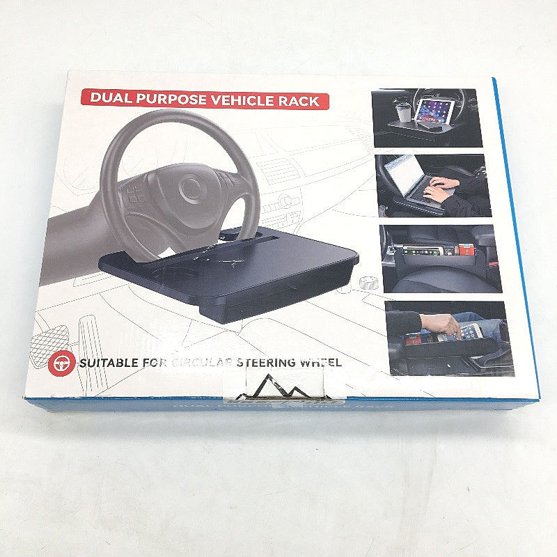 Dual Purpose Steering Car Wheel Tray for Eating Drinking Laptop Surface NEW