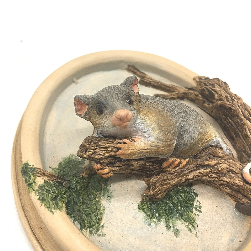 VINTAGE Handmade in Australia Ringtail Possum Figurine by J Hancox