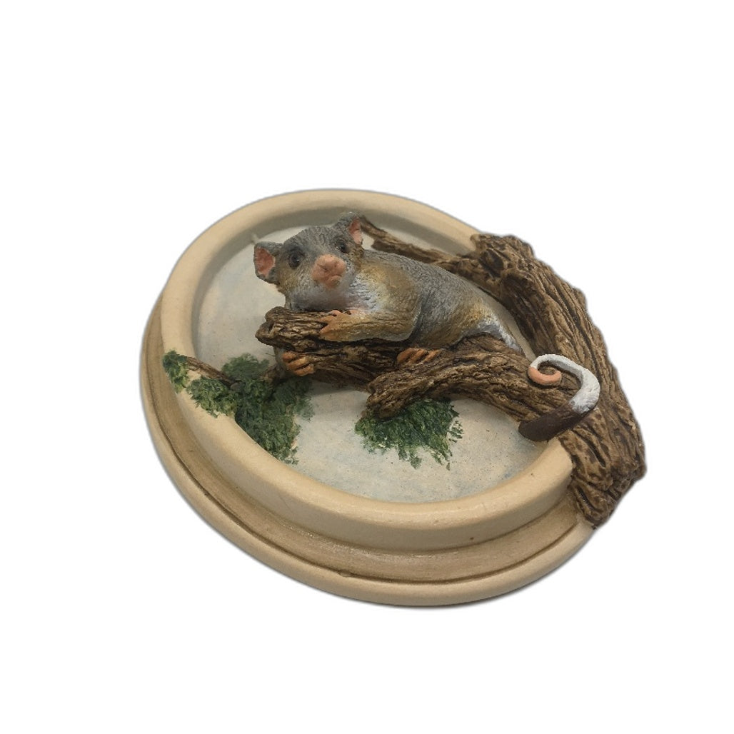 VINTAGE Handmade in Australia Ringtail Possum Figurine by J Hancox