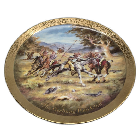 VINTAGE Bradford Exchange 467A Geebung Polo Club Porcelain Decorative Plate