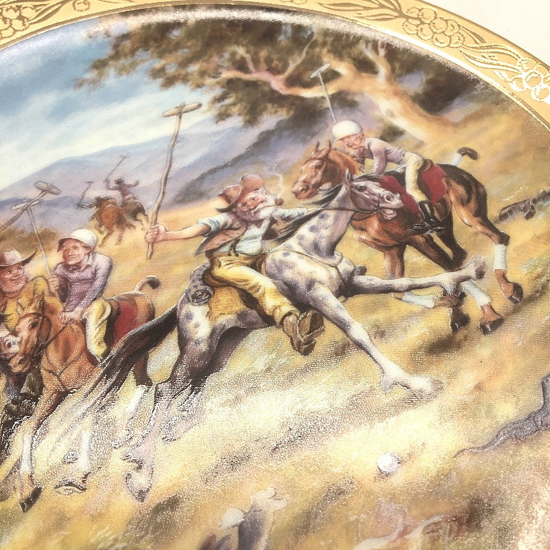 VINTAGE Bradford Exchange 467A Geebung Polo Club Porcelain Decorative Plate