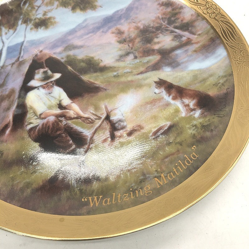 VINTAGE Bradford Exchange 132J Waltzing Matilda Porcelain Decorative Plate