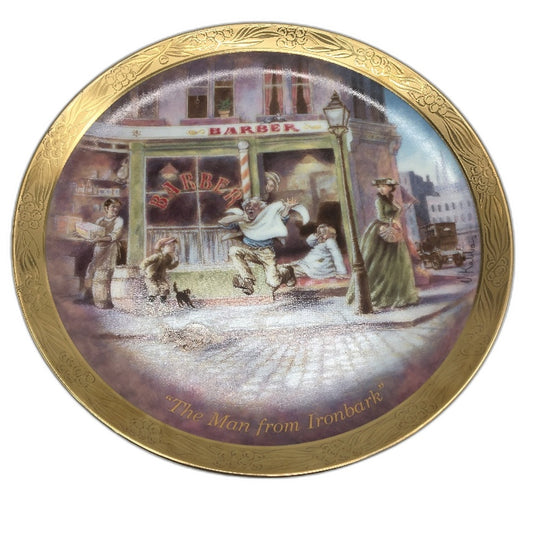 VINTAGE Bradford Exchange 037B Man from Ironbark Porcelain Decorative Plate