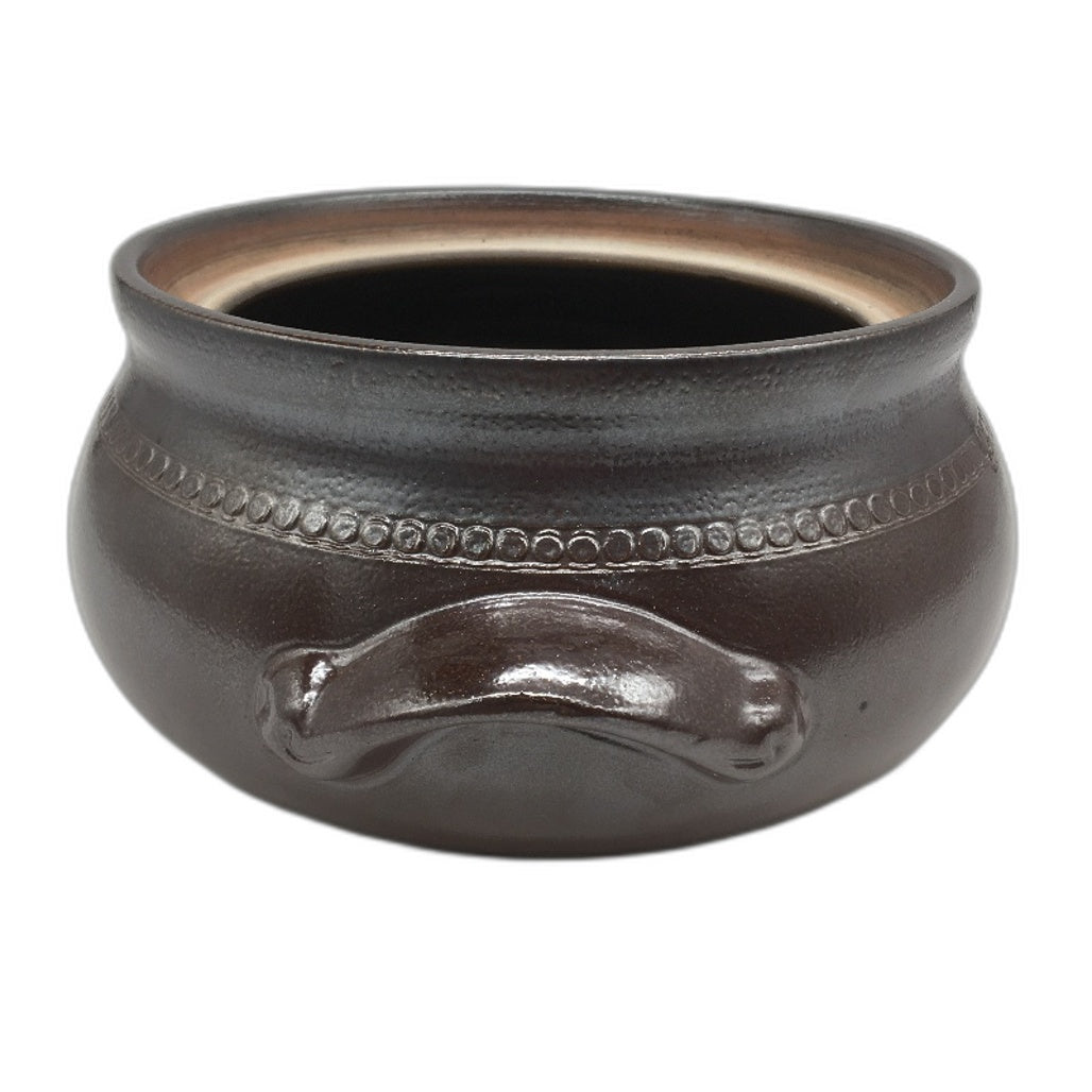 VINTAGE Bendigo Pottery 1970s DC Brown Glazed Handmade Heavy Casserole Pot