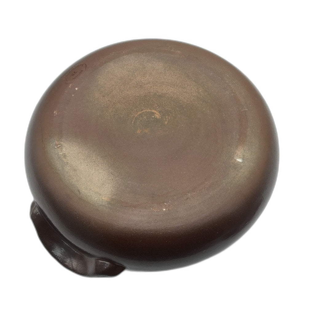 VINTAGE Bendigo Pottery 1970s DC Brown Glazed Handmade Heavy Casserole Pot