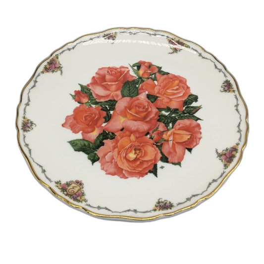 VINTAGE Royal Albert 8056E 1990 Elizabeth of Glamis Bone China Decorative Plate
