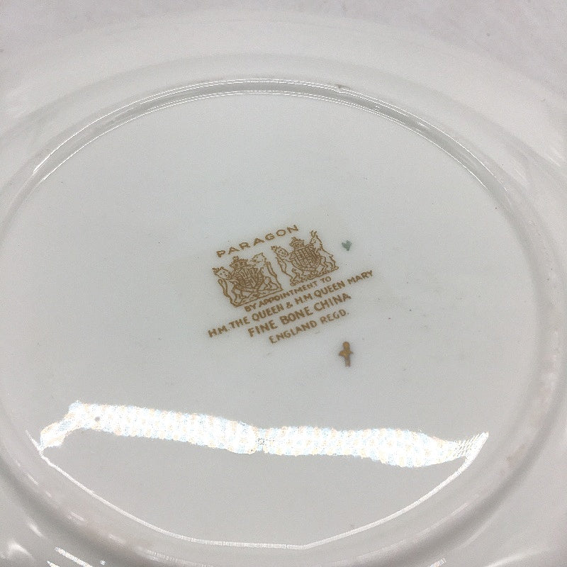 VINTAGE Paragon Rose Gold Detailing Fine Bone China Tea Cup Saucer