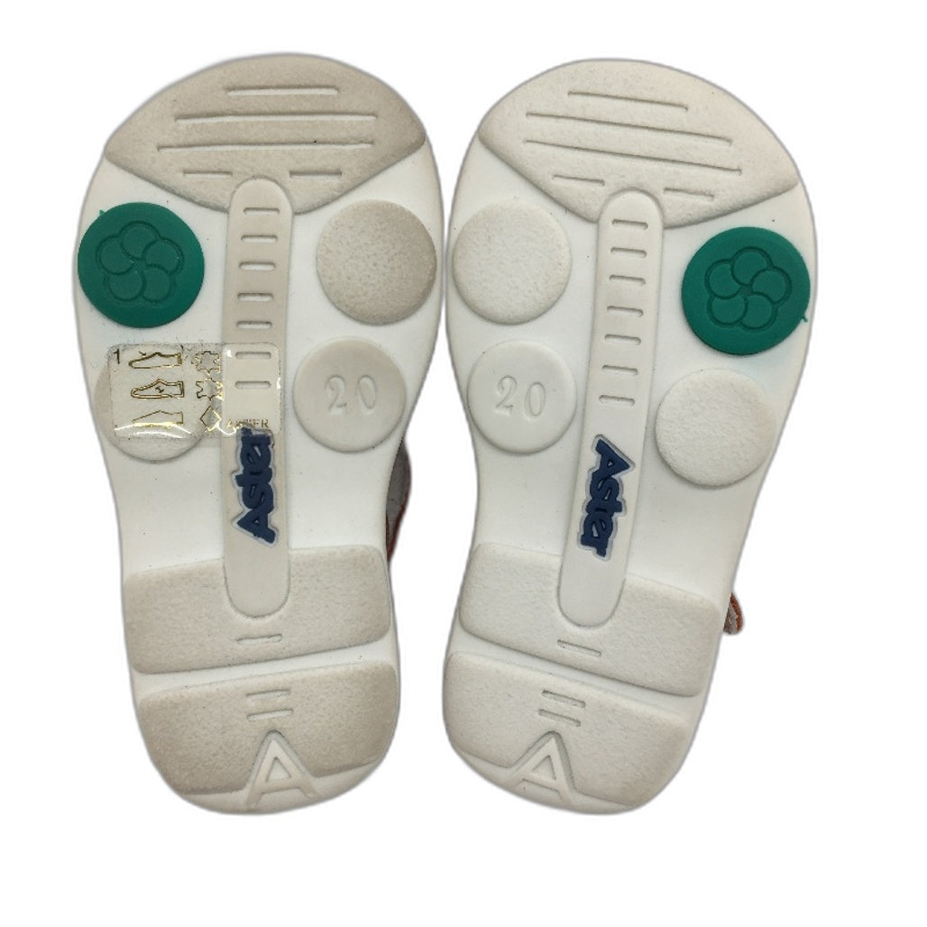 Aster Tonic Blanche Orange Leather Fivori Sandals Toddler Size AUS 4 EUR 20 NEW