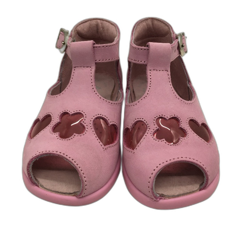 Aster Pink Leather Floride Bubble Gum Sandals Toddler Size 2-2.5Yrs EU 23 NEW