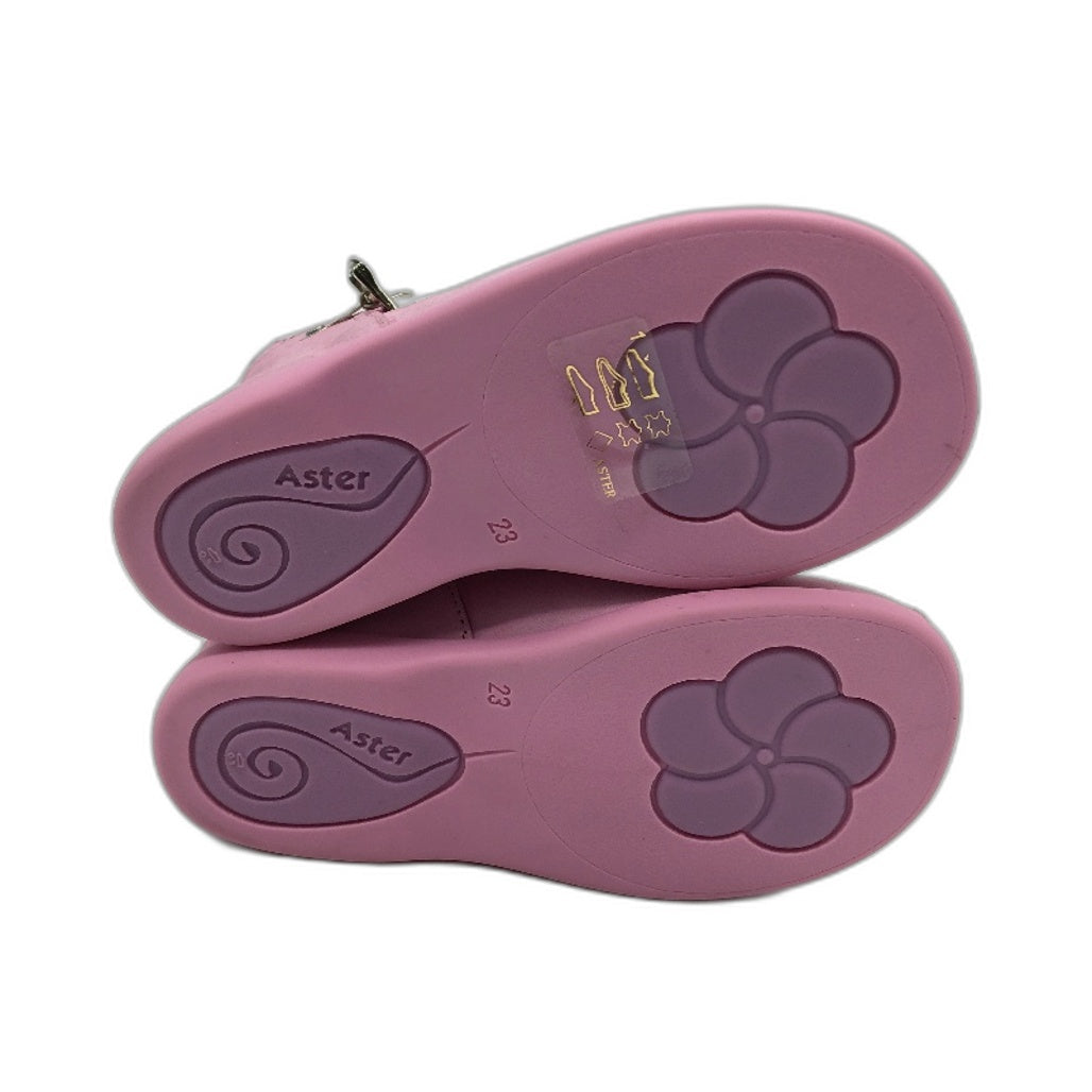 Aster Pink Leather Floride Bubble Gum Sandals Toddler Size 2-2.5Yrs EU 23 NEW
