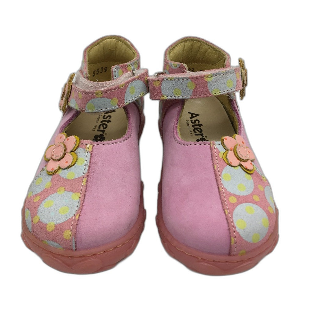 Aster Rose Pink Leather Karma Sandal Shoes Toddler Size 2-2.5Yrs EU 23 NEW